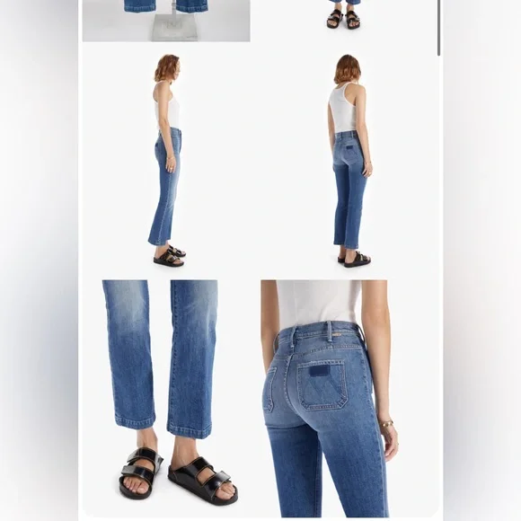 MOTHER denim - Hustler Patch Pocket flood jeans, size 28 - Picture 4 of 9